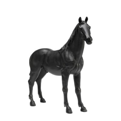 Deco Figurine Horse Black 45cm
