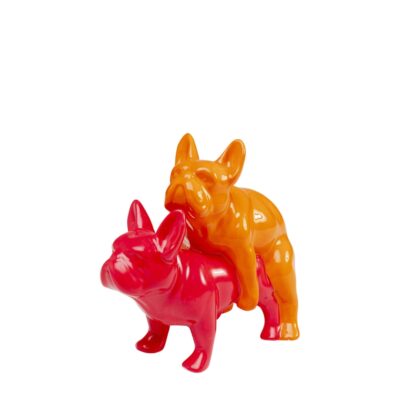 Deco Figurine Love Dogs Pink Duo Pop