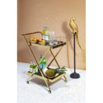 Deco Figurine Parrot Gold 116cm (6)