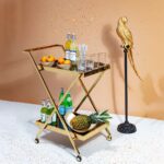 Deco Figurine Parrot Gold 116cm (7)