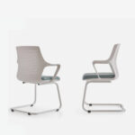 Office Chair Flat White Blue (3)