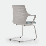 Office Chair Flat White Blue (4)