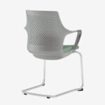 Office Chair Flat White Blue (5)