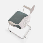 Office Chair Flat White Blue (7)