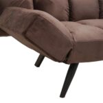 Sofa Bed Freddo Velvet Brown 181cm (10)