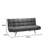 Sofa Bed Freddo Velvet Brown 181cm (11)