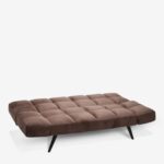 Sofa Bed Freddo Velvet Brown 181cm (4)