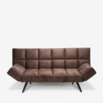 Sofa Bed Freddo Velvet Brown 181cm (5)