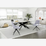 Swivel Chair Luciano Gray Black (2)