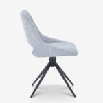 Swivel Chair Luciano Gray Black (4)