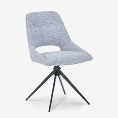 Swivel Chair Luciano Gray Black
