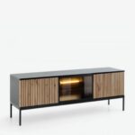 TV Cabinet Mystery  Natural Black 154x56cm