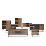 TV Cabinet Mystery  Natural Black 154x56cm (3)
