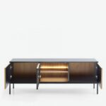 TV Cabinet Mystery  Natural Black 154x56cm (5)