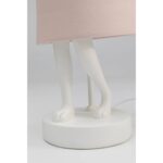 Table Lamp Animal Rabbit White Rose 50cm (14)