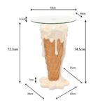Bistro Table Ice Cream Vanilla Ø48cm (9)