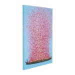Слика на платно Цветен чамец Сино-розова 30x40 см (3)