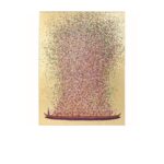 Canvas Picture Flower Boat Gold Pink 40x50cm