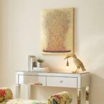 Canvas Picture Flower Boat Gold Pink 40x50cm (3)