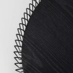 Coffee Table Wire Double Black Wood (2 Set) (10)
