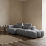 Divan këndor Paris Gri e çelët 330cm (10)