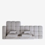 Divan këndor Paris Gri e çelët 330cm (7)
