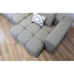 Divan këndor Paris Gri e çelët 330cm (8)