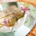 Deco Bowl Flower Bloom Cream Gold Ø20cm (8)