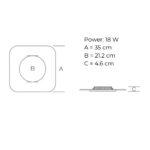 LED Ceiling Light Jade 35x35cm (11)