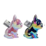 Money Box Shiny Puppies Blue 12cm  (2)