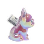 Money Box Shiny Puppies Purple 12cm (2)