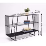 Shelf Mesh Black 120x78см (12)
