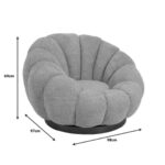 Swivel Armchair Nester White (10)