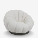 Swivel Armchair Nester White