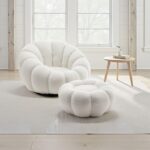 Swivel Armchair Nester White (3)