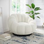 Swivel Armchair Nester White (4)