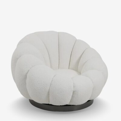 Swivel Armchair Nester White