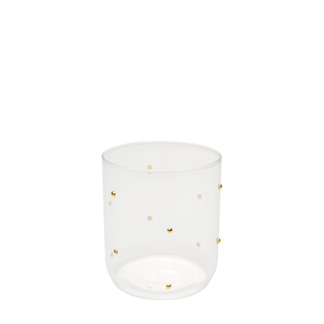 Tumbler Glam Dots Gold 9cm 1 Tumbler Glam Dots Gold 9cm