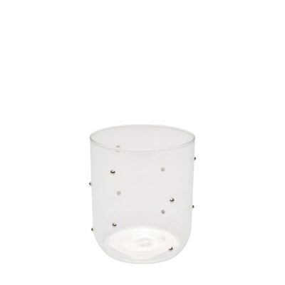Tumbler Glam Dots Silver 9cm