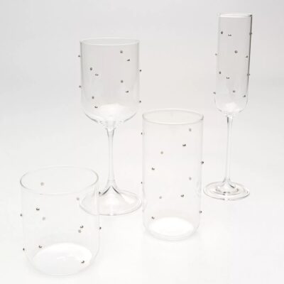 Tumbler Glam Dots Silver 9cm (2)