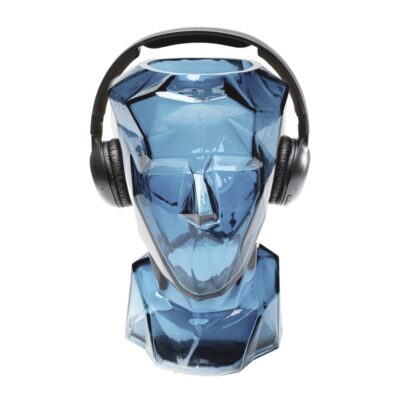 Vase Prisma Face Blue 30cm 1 (2)