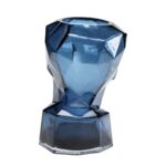Vase Prisma Face Blue 30cm 1 (7)
