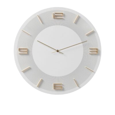 Wall Clock Leonardo White Gold Ø49cm