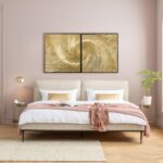 Wall Decoration Golden Waves 120x60cm (2)