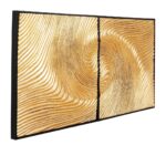 Wall Decoration Golden Waves 120x60cm (3)