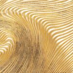 Wall Decoration Golden Waves 120x60cm (8)