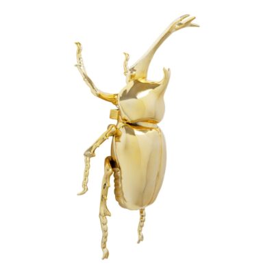 Wall Decoration Stag Beetle Gold 41cm (2)
