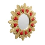 Wall Mirror Flaming Heart Ø39cm (2)