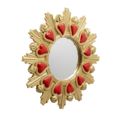Wall Mirror Flaming Heart Ø39cm (2)