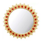 Wall Mirror Flaming Heart Ø81cm